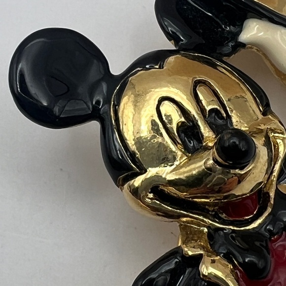 Vintage Disney Napier Mickey Mouse Top Hat Brooch - Picture 2 of 10